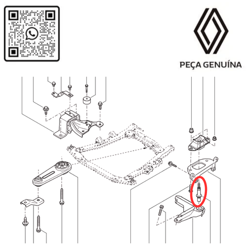 8201722563 PARAFUSO DO CABECOTE H5D 1.0 12V -JG X8- KARDIAN RN 722563